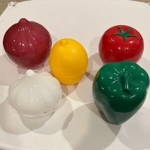 Colorful Fruit and Vegetable Food Storage Container Set